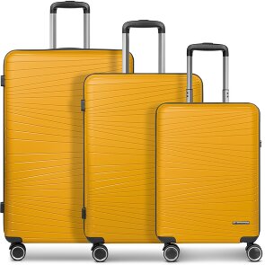 Franky Dallas 3.0 Set de valises à 4 roulettes 3 pièces avec soufflet d'extension