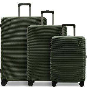 Echolac Ultima 4 roulettes Set de valises 3 pièces avec soufflet d'extension