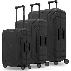 Redolz Essentials 15 Set de valises à 4 roulettes 3 pièces avec fermeture à trois points