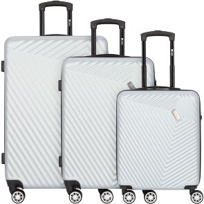 mano Don Carlo Set de valises à 4 roulettes 3pcs.
