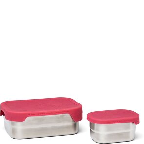 Ergobag Set de 2 boîtes à pain en acier inoxydable 17 cm