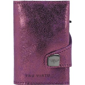 Tru Virtu Click & Slide Porte-cartes de crédit RFID en cuir 6,5 cm