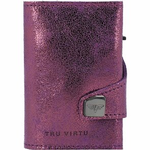 Tru Virtu Click & Slide Porte-cartes de crédit RFID en cuir 6,5 cm