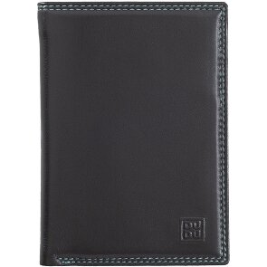 DuDu Tiberio Porte-monnaie Protection RFID Cuir véritable 9.5 cm