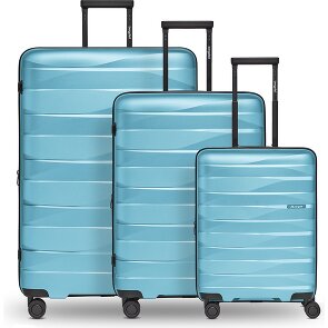 Bergpfeil Travel Set de valises à 4 roulettes 3 pièces avec soufflet extensible