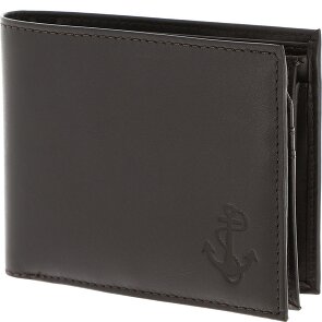 oxmox Leather Porte-monnaie Protection RFID Cuir véritable 10 cm