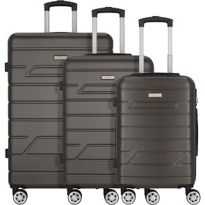 Nowi Bergamo 4 roulettes Set de valises 3 pièces