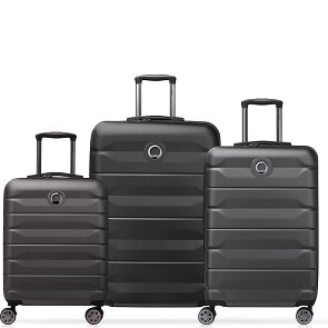 Delsey Paris Air Armour 4 roulettes Set de valises 3 pièces avec soufflet d'extension