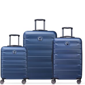 Delsey Paris Air Armour 4 roulettes Set de valises 3 pièces avec soufflet d'extension