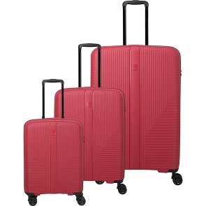 Travelite Air Stripe 4 roulettes Set de valises 3 pièces avec soufflet d'extension