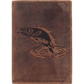 Greenburry Étui à documents vintage en cuir 12 cm