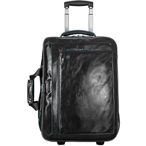 Piquadro Blue Square 2 roues Valise business Cuir véritable 51 cm Compartiment ordinateur
