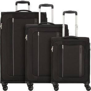 American Tourister Blazing Ride 4 roulettes Set de valises 3 pièces avec soufflet d'extension