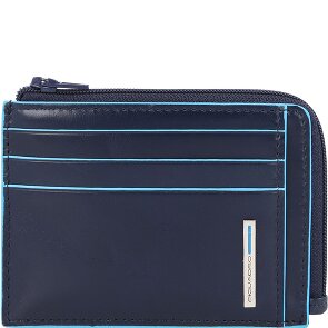 Piquadro Blue Square Étui pour cartes de crédit Protection RFID Cuir véritable 11 cm