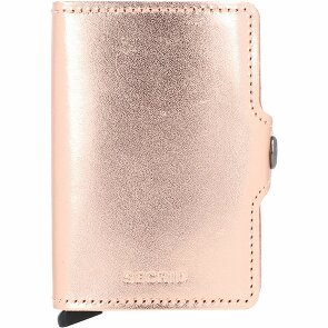 Secrid Porte-cartes de crédit Twinwallet Metallic RFID en cuir 7 cm