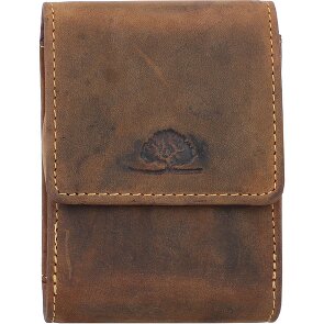 Greenburry Etui à cigarettes vintage en cuir 7,5 cm