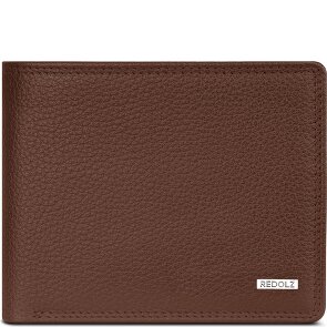Redolz Leather Essentials QF Porte-monnaie RFID en cuir 12 cm dépliable
