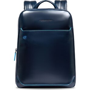 Piquadro Blue Square Daypack Protection RFID Cuir 37 cm Compartiment pour ordinateur portable