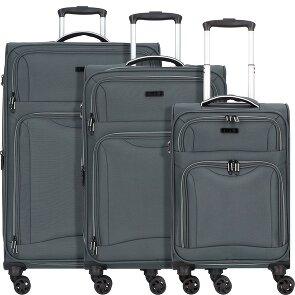 d&n Travel Line 9204 4 roues Set de valises 3 pièces avec soufflet d'extension