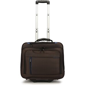Dermata 2 roues Valise business 38 cm Compartiment ordinateur