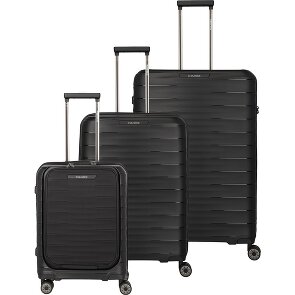 Travelite Mooby 4 roulettes Set de valises 3 pièces avec soufflet d'extension