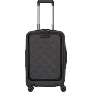 Stratic Leather & More 4 roulettes Trolley de cabine 55 cm Compartiment pour ordinateur portable