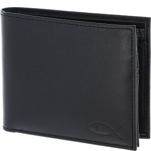 oxmox Leather Porte-monnaie Protection RFID Cuir véritable 12 cm