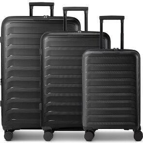d&n Toronto 4 roulettes Set de valises 3 pièces avec soufflet d'extension