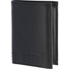 oxmox Leather Porte-monnaie Protection RFID Cuir véritable 13 cm