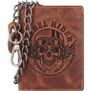 Greenburry Porte-monnaie Rebel Rider Biker en cuir 11 cm