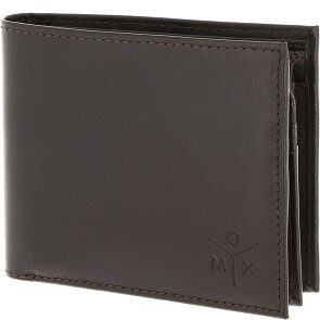 oxmox Leather Porte-monnaie Protection RFID Cuir véritable 10 cm