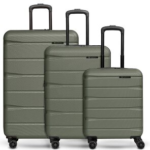 Franky Munich 4.0 Set de valises à 4 roulettes 3 pièces avec soufflet extensible
