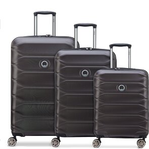 Delsey Paris Meteor 4 roulettes Set de valises 3 pièces avec soufflet d'extension