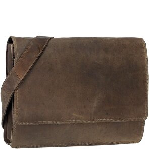 Harold's Antic Porte-documents Messenger Cuir véritable 38 cm Compartiment ordinateur