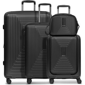 Redolz Essentials14 Set de valises à 4 roulettes Beautycase 4pcs avec soufflet extensible Laptopfach