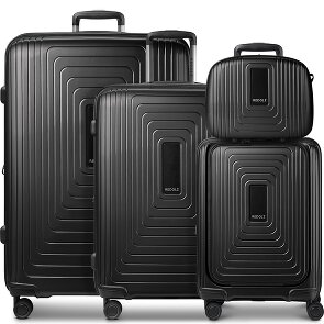 Redolz Essentials14 Set de valises à 4 roulettes Beautycase 4pcs avec soufflet extensible Laptopfach