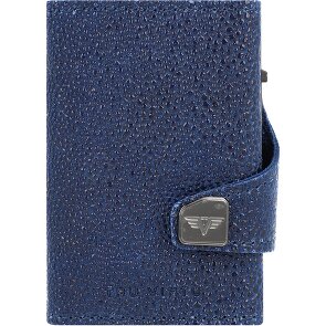 Tru Virtu Click & Slide Porte-cartes de crédit Porte-monnaie RFID en cuir 6,5 cm