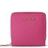  Bologna Leather Medium Porte-monnaie Zip-Around en cuir 10 cm Modéle hot pink