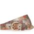  Ceinture Cuir Modéle multicolour-gold | 75 cm