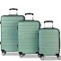  Seattle 4 roulettes Set de valises 3 pièces Modéle graugrün
