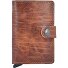  Miniwallet Étui pour cartes de crédit Protection RFID Cuir véritable 6.5 cm Modéle whiskey
