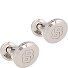  B-Logo Boutons de manchette Laiton 1 cm Modéle silver