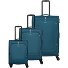  Umbria 4 roulettes Set de valises 3 pièces avec soufflet d'extension Modéle petrol