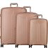  Evae 4 roulettes Set de valises 3 pièces avec soufflet d'extension Modéle pale pink