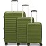 Travel Line 4700 4 roulettes Set de valises 3 pièces avec soufflet d'extension Modéle olive green