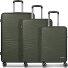  Dallas 3.0 Set de valises à 4 roulettes 3 pièces avec soufflet d'extension Modéle olive