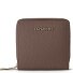  Bologna Leather Medium Porte-monnaie Zip-Around en cuir 10 cm Modéle taupe