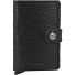  Miniwallet Vegetable Porte-cartes de crédit RFID en cuir 6,5 cm Modéle black-black