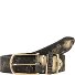  Ceinture Cuir véritable Modéle schwarz-gold-metallic | 85 cm