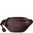  Sac banane en cuir « Bologna » à double fermeture éclair, à porter en bandoulière, 25 cm Modéle burgundy